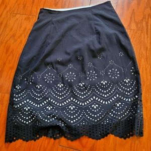 Black Lined Skirt